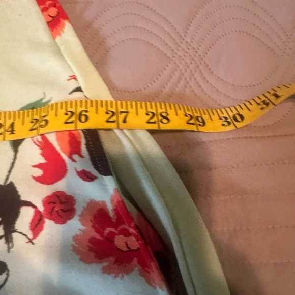 Mint green LulaRoe Jesse Floral Print Dress - Picture 5 of 5